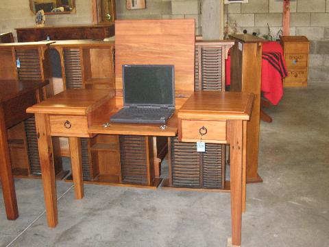 recycled rimu desks/filing cabs