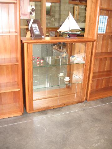 recycled rimu display cabinets