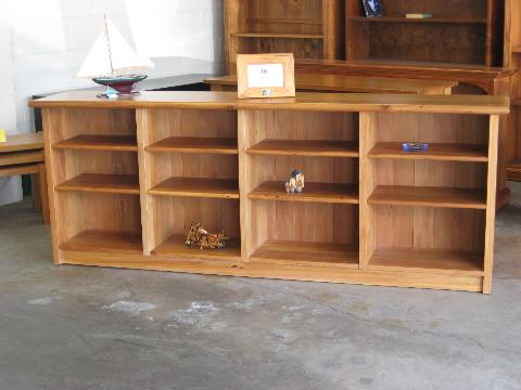 recycled rimu bookcases