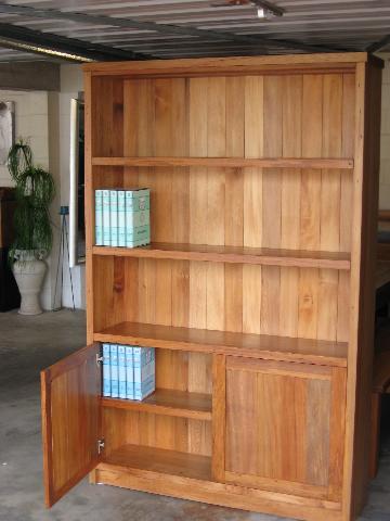 recycled rimu bookcases