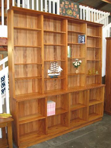 recycled rimu bookcases