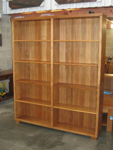 recycled rimu bookcases