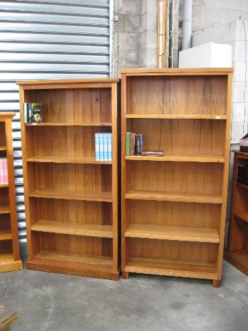 recycled rimu bookcases