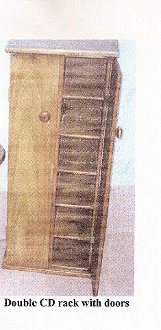 pine CD/DVD rack & storage