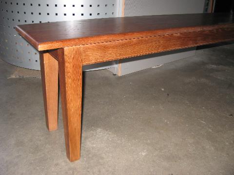 oak barstools, bench seats